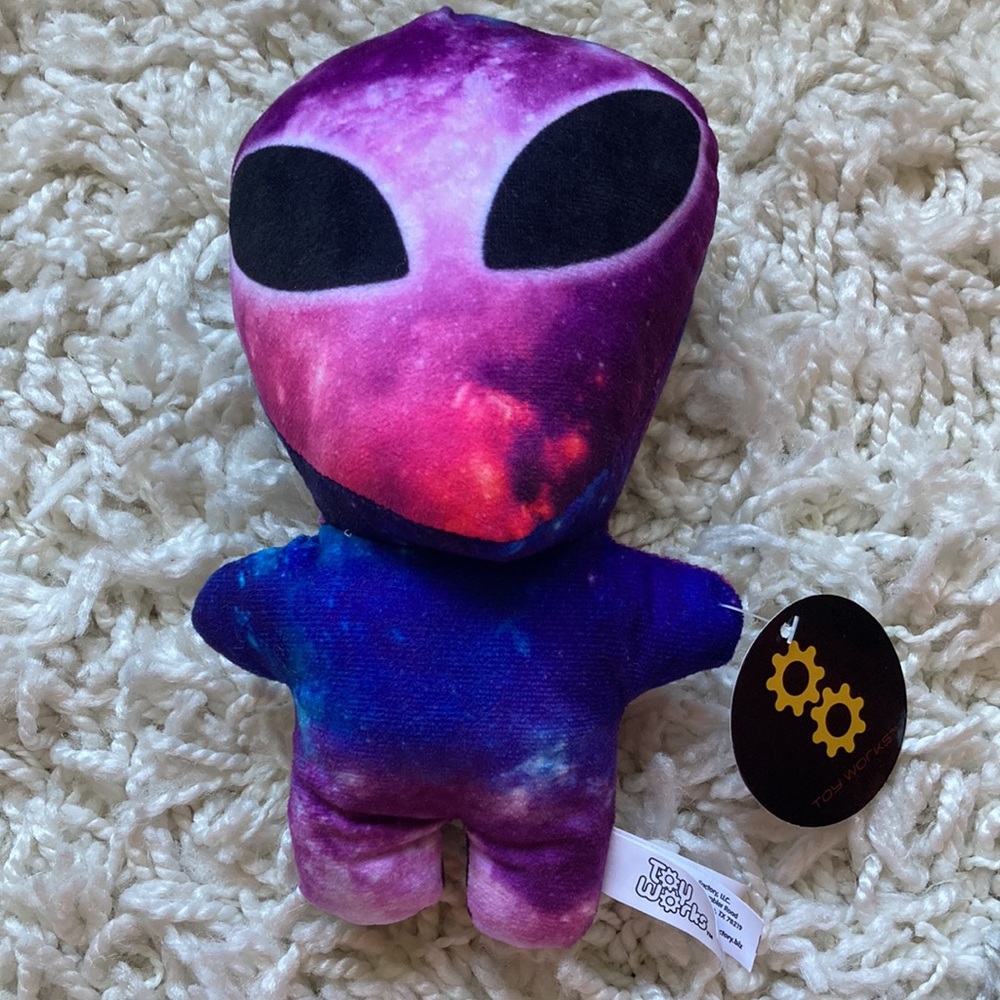 Toy Works Alien Purple Pink Plush Toy